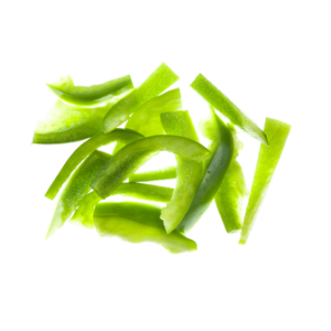 Roasted Green Peppers - 3/8" Strips